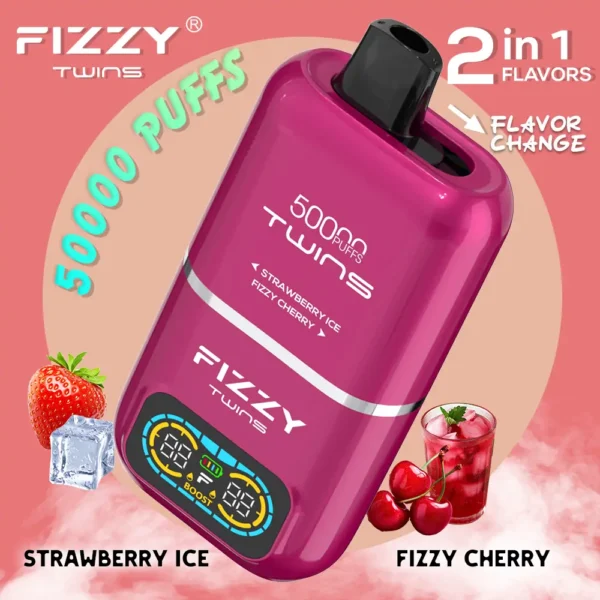 Fizzy Twins 50000 Puffs Dual Flavors Disposable Vape Wholesale Fizzy Twins 50000 Puffs Dual Flavors Disposable Vape Wholesale